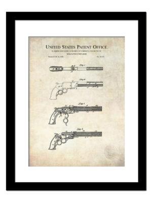 Spring Gun | 1893 Patent | Vintage Firearm Print