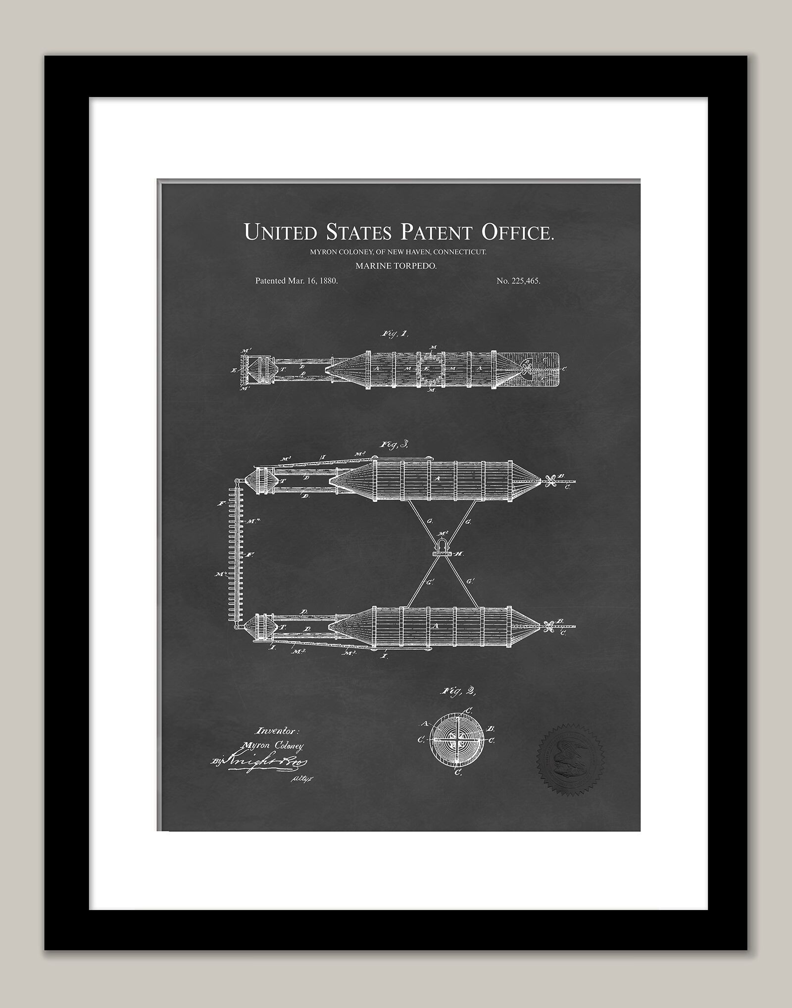 Marine Torpedo | 1880 Patent