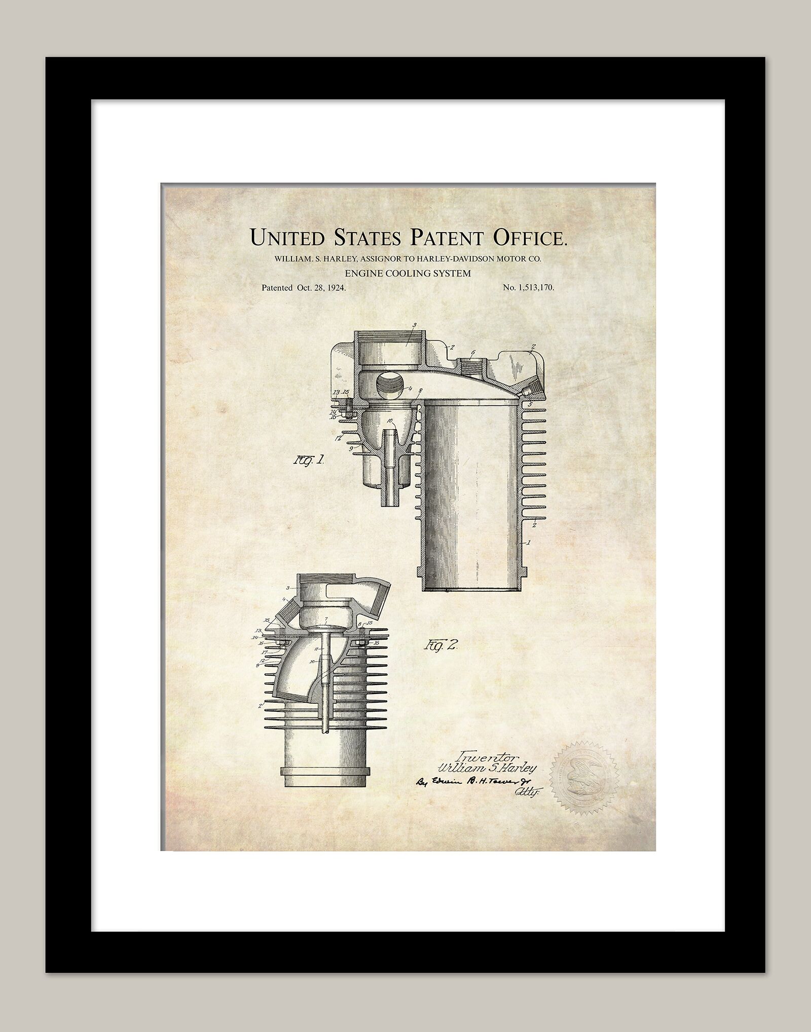 Harley-Davidson Patent | 1924 Cylinder