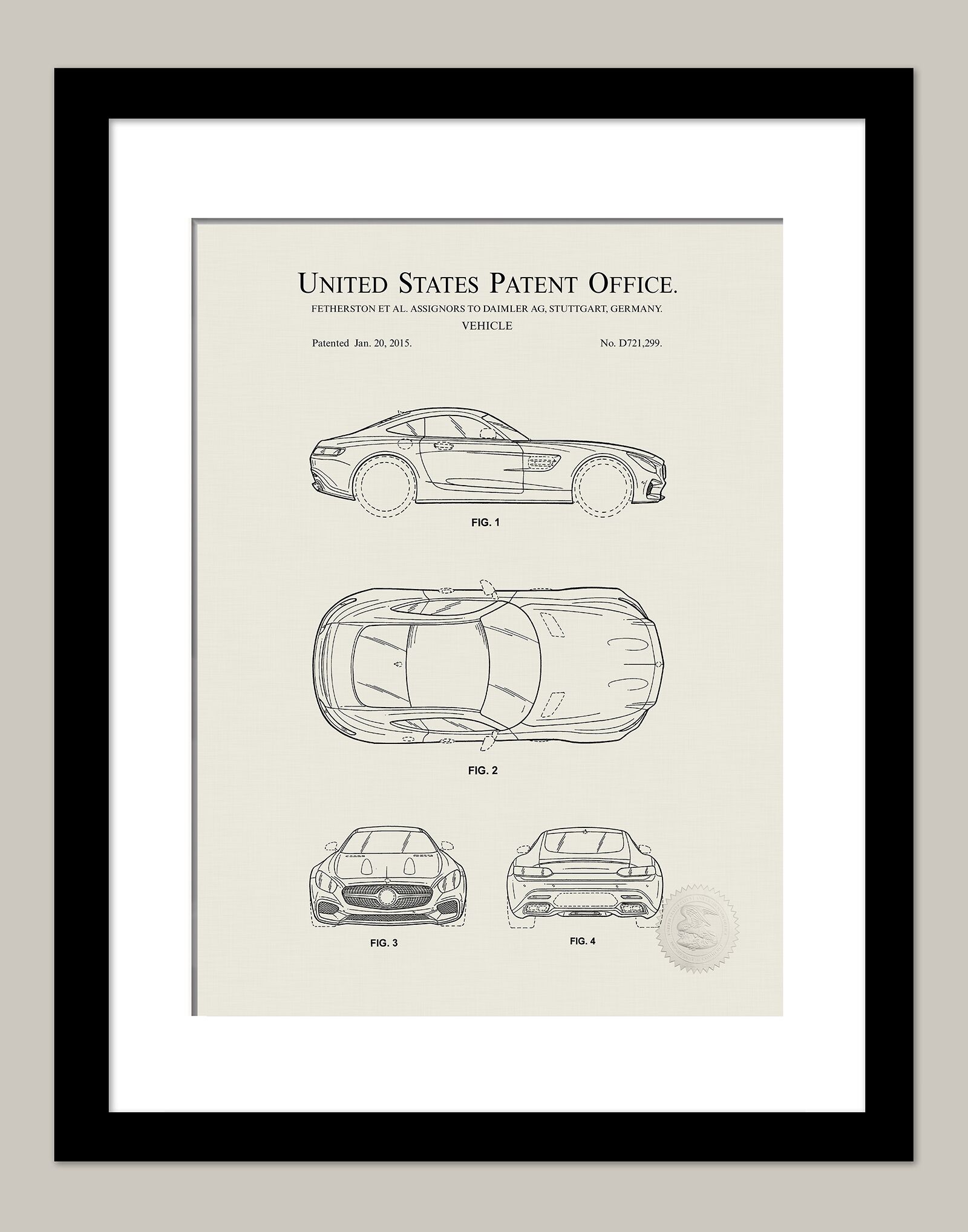 AMG GT | 2015 Mercedes Patent Print